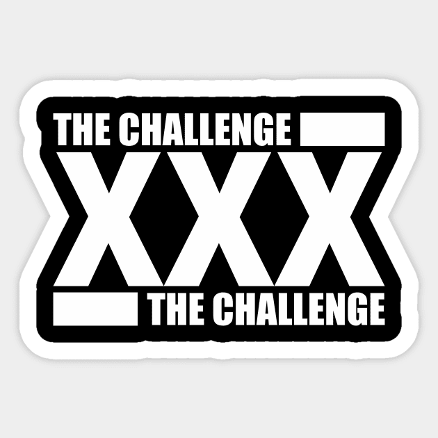 the challenge Sticker by johnkride